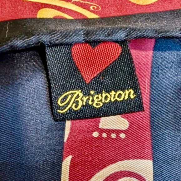 Brighton Red and Black Fashion Scarf - Picture 3 of 4